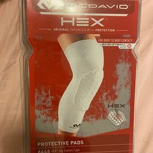 Mcdavid white knee pads/leg sleeves- Never opened